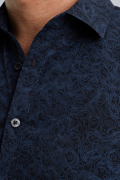 PME legend long sleeve shirt print on poplin